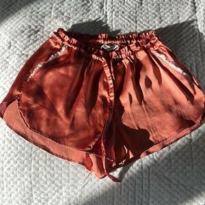 Silk pajama shorts